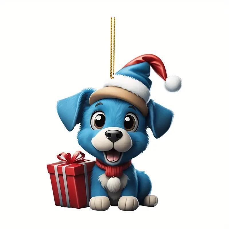Charming Cartoon Dog Car Pendant Stylish Home Decor Gift For Kids And Families