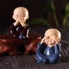 Creative 4 Little Monk Resin Ornaments, Desktop Decoration Crafts