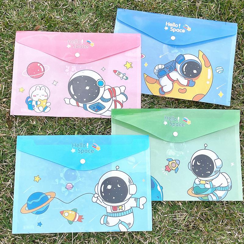 Durable Folder Cute A4 File Bag Animal Document Organizer Storage Bag Office School Supplies Stationery Kids Gift