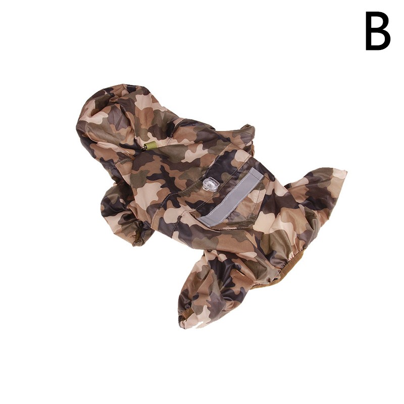 1 шт. ветрозащитный товар для домашних животных Светоотражающий водонепроницаемый комбинезон для домашних животных с капюшоном плащ для собак на шнурке