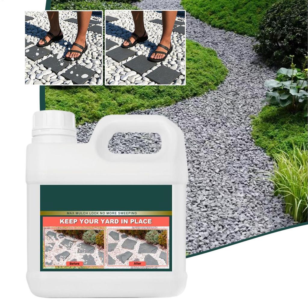 Прочный клей для ландшафтного дизайна - Невидимый клей для гальки, Постоянный связующий для гравия для подъездной дорожки, сада, дорожек