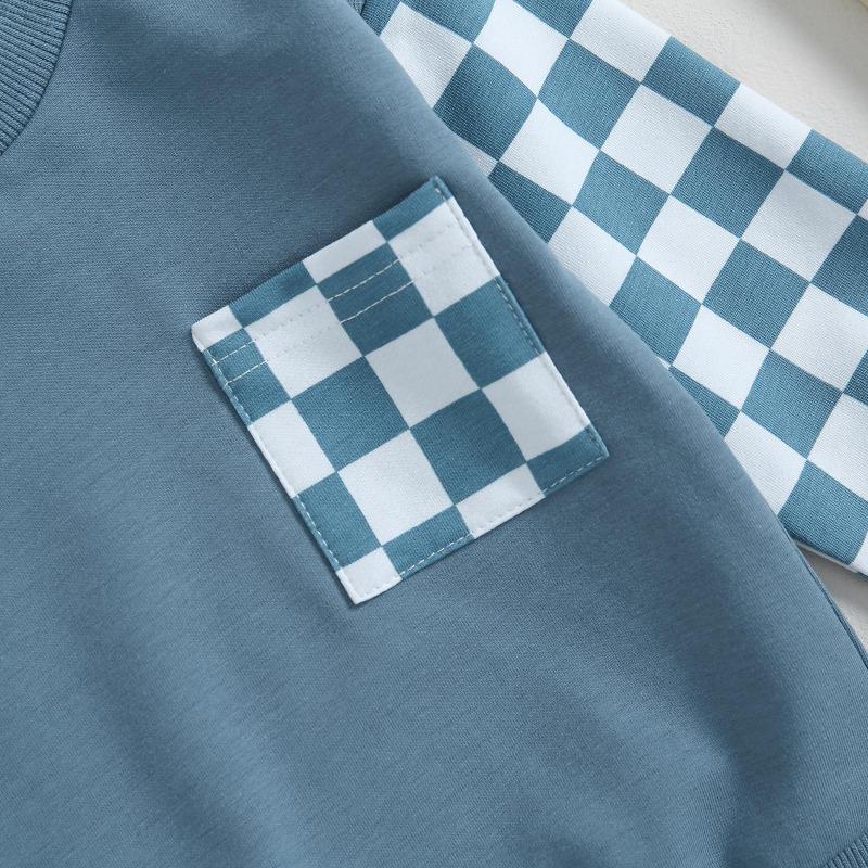 Одежда для маленьких мальчиков, одежда для детей 6, 9, 12, 18, 24 месяцев, 3 лет, комплект брюк, лоскутная толстовка с принтом, свитер с буквенным принтом, осенне-зимняя одежда