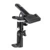 Metal Clamp Clip Holder with 5/8" Light Stand Attachment 1/4" To 3/8" Screw Mount Swivel Adapter