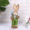 Пасхальный кролик орнамент реалистичный домашний декор рогоз трава пасхальная вечеринка настольный кролик декор пасхальные сувениры