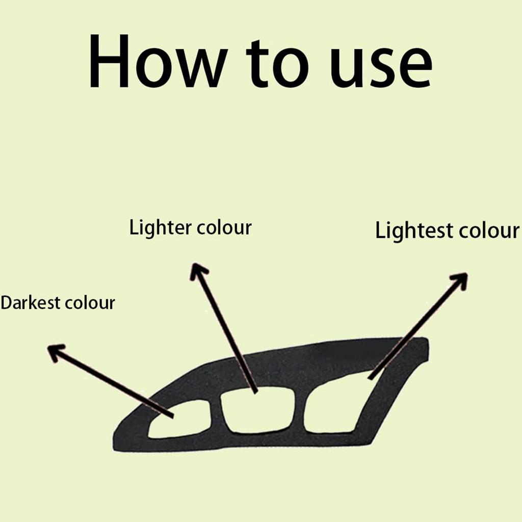 Инструмент для нанесения теней для век, Eyetour Your Glam, Eyeshadow Guide, Makeup Tool For Eyeshadow, Eyeshadow Stencils For Eyes, Template For