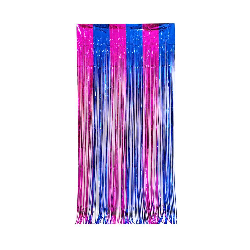 Double Pinyin Foil Fringe Curtains, Party Decorations Metallics Streamers, Party Photo Booth Backdrops For Birthday Wedding Engagement Bridal Shower