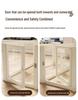 Clear Acrylic Indoor Dog Fence for Small Pets - Safety Enclosure & Dog House