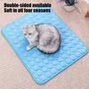 Summer Dog Cooling Mat Washable Ice Silk Self Cooling Pad for Small Medium Dogs Cats Anti-Slip Sleeping Pad for Crate Bed Floor Car Seat