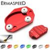 For Z1000 Z1000SX Versys 650 ER6N/F Ninja 1000 Motorcycle Kickstand Side Stand Foot Support Extension Pad CNC Aluminum