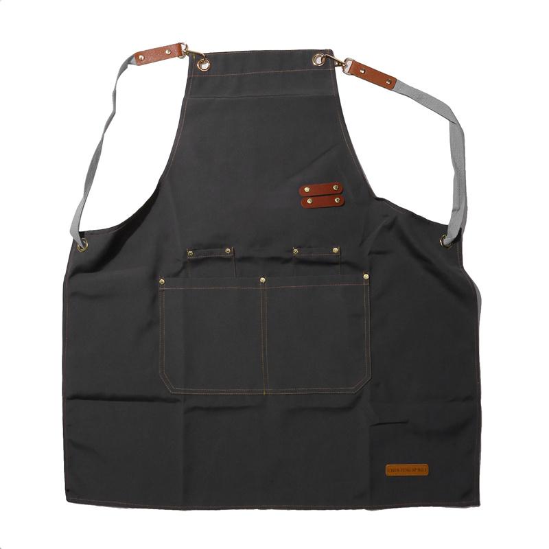 Модные унисекс холщовые водонепроницаемые фартуки для приготовления пищи, многофункциональный фартук для шеф-повара, цветочного магазина, супермаркета