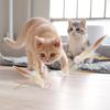 3шт игрушки для кошек с перьями, прыгучие мячи с перьями для кошек, интерактивный набор игрушек с перьями для кошек, прыгучие хвосты для кошек, домашних кошек, собак