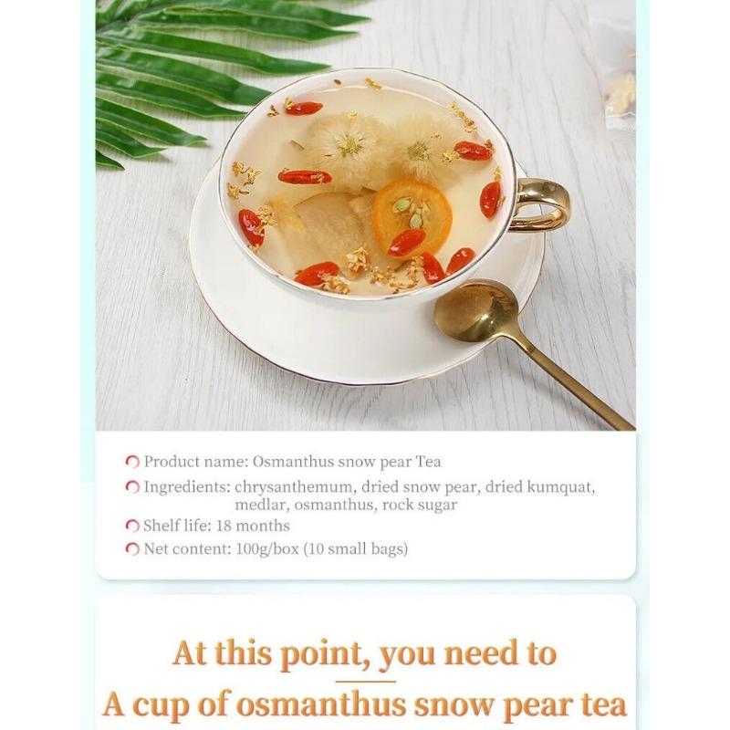 Osmanthus Snow Pear Tea Healthy Herb Tea Bag 100g/3.52oz