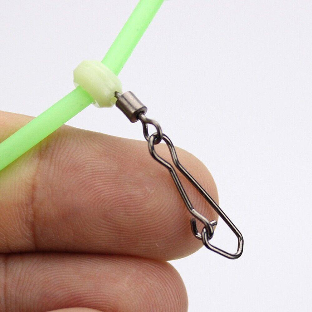 Portable Fishing Tackle Feeder Booms Anti Tangle Boom Sinker Snap Pipe Balance Bracket With Swivels