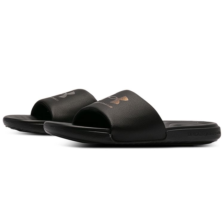 Under Armour Ansa Graphic Logo Comfortable Versatile Quick-Dry Slide Sandals Men Footwear Black 3024435-002