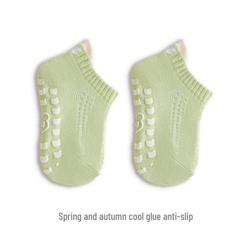 Нескользящие хлопковые носки для малышей, мальчиков и девочек - весна и осень