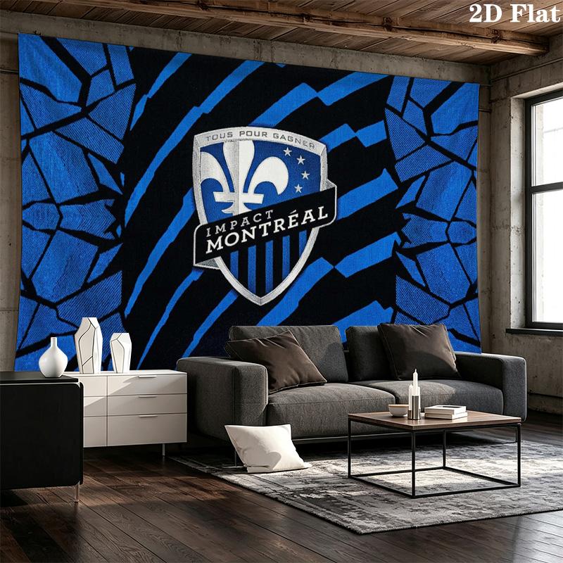 CF Montréal Wall Tapestry Aesthetic Wall Hanging Printed Fabric Blanket Decorative Tapestries for Bedroom Living Room Home Decor