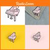 Unique Piano Pink Brooch Attractive Alloy Pin For Creative Individuality Style And
