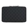 Gucci Double G Zipper Closure Calfskin Crossbody Bag Men bags Black 792456-FADJA-1042