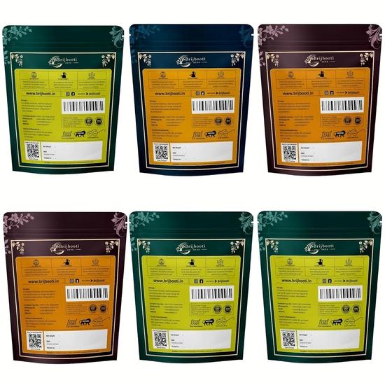 BIRJU MAHAVIR Combo pack of Neem Patti- Jamun- Karela- Kutki- Chirayata- Gudmar Powder, Natural, 1100 g