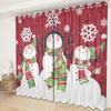 Рождественские шторы для спальни, гостиной, балкона, затемняющие шторы для офиса, отеля, теплоизолирующие шторы
