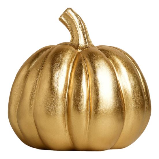 Halloween Pumpkin Ornament Fine Workmanship Hand-painted Pumpkin Art Piece Autumn Seasonal Home Decor