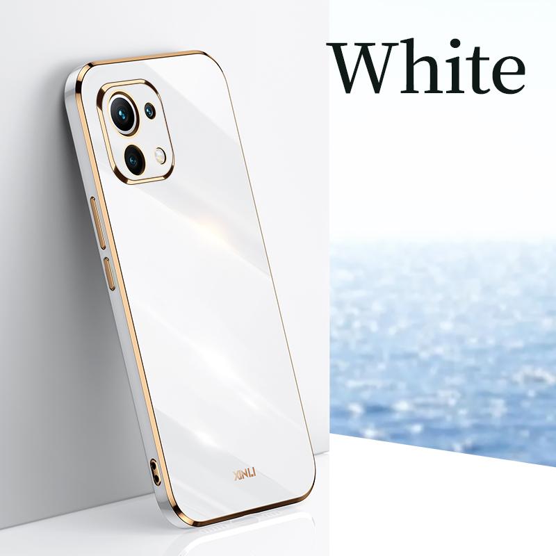 Чехол для телефона с рамкой из металлического сплава для Xiaomi Mi 11 Lite 5g NE Xiaomi11 4g 11lite 11i Mi11 I, роскошный мягкий силиконовый чехол на заднюю панель