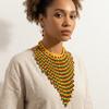 Handmade Necklace Earrings Set Wood Tassel Necklace Elegant Ear Studs  Ladies
