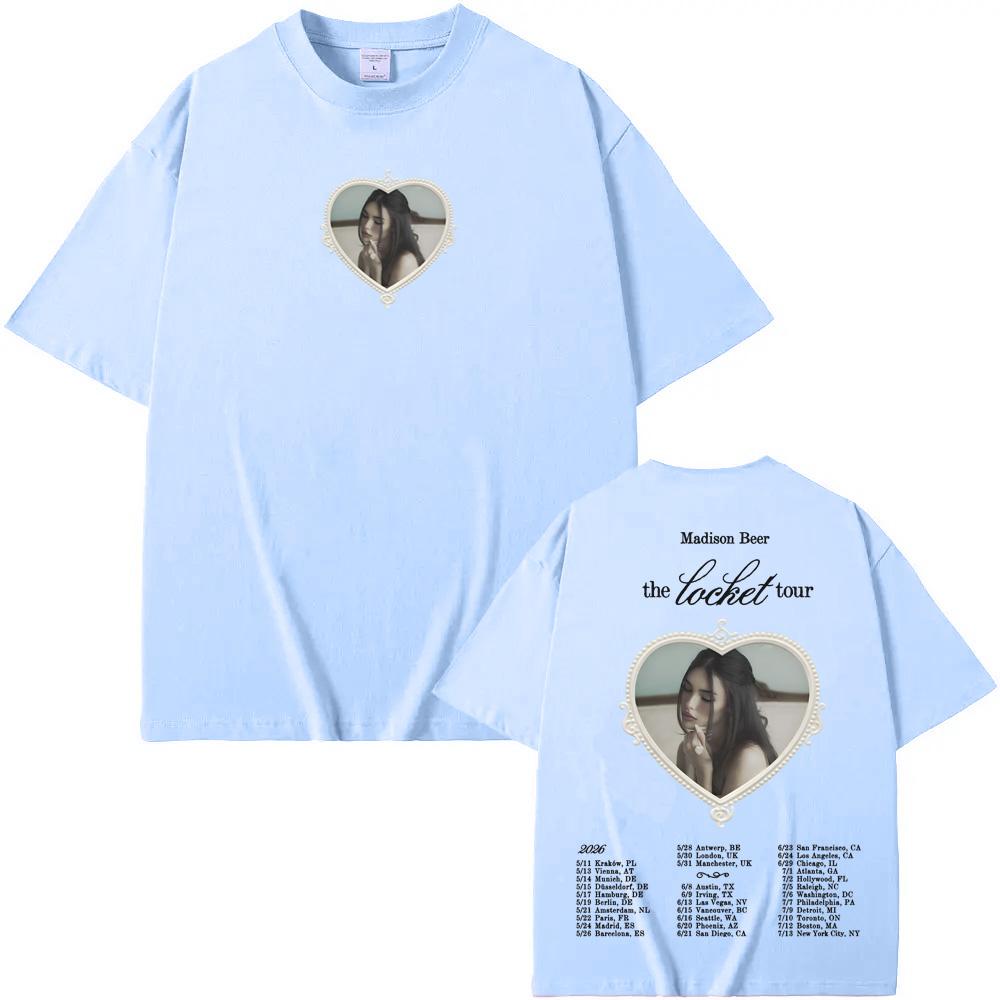 Madison Beer Tour Tshirt The Locket Tour2026 album Tour Clothes Original Design 100Cotton Graphic Printing High Quality Tshirt