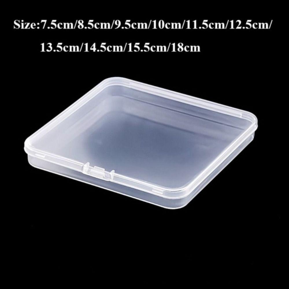 Прозрачный контейнер для ювелирных бусин, пластиковый чехол для мелких предметов, прозрачная коробка для хранения, упаковочные коробки