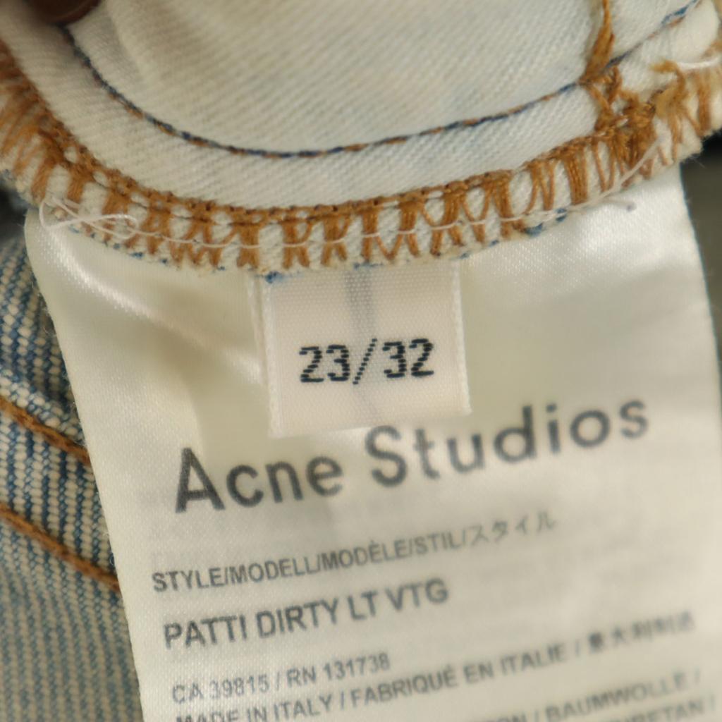 Acne Studios Сделано в Италии Узкие джинсы W23 Джинсы синего цвета Женские Б/у