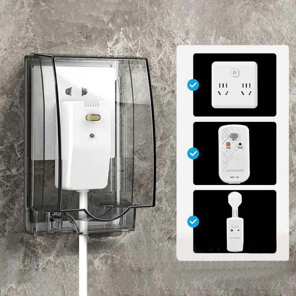 Водонепроницаемая защитная крышка для выключателя, прозрачный протектор для розетки, крышка для электрической вилки для дома