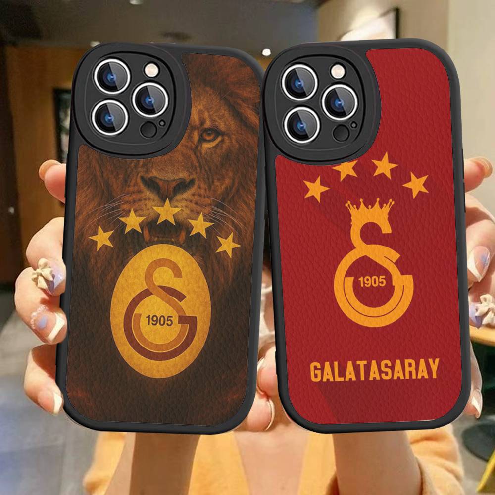 1 шт. Классический чехол для телефона G-galatasaray-C-club для IPhone 15 14 13 12 11 16 Pro Max Plus Кожаный мягкий чехол