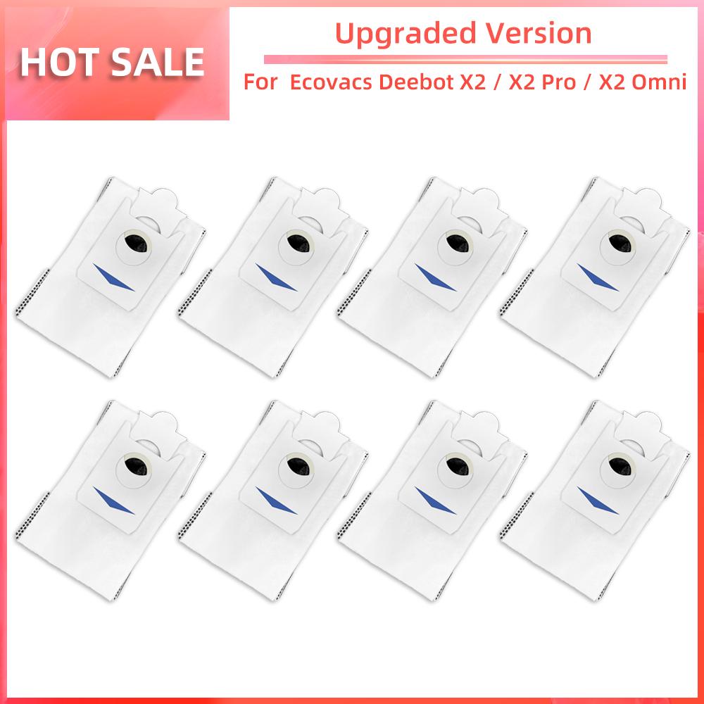 For Ecovacs Debot X2 / X2 Pro / X2 Omni Robot Vacuum Cleaner Main Side Brush HEPA Filter Mop Pads Dust Bag Replacement Parts