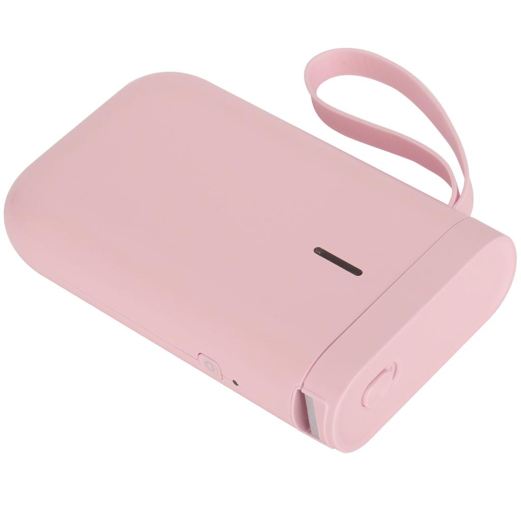 Маленький принтер этикеток, портативный бытовой портативный Bluetooth-принтер для термонаклеек(розовый )