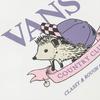 Vans Универсальная короткая модная удобная футболка с коротким рукавом и спущенным плечом женские топы молочно-белый VN000NJYFS8