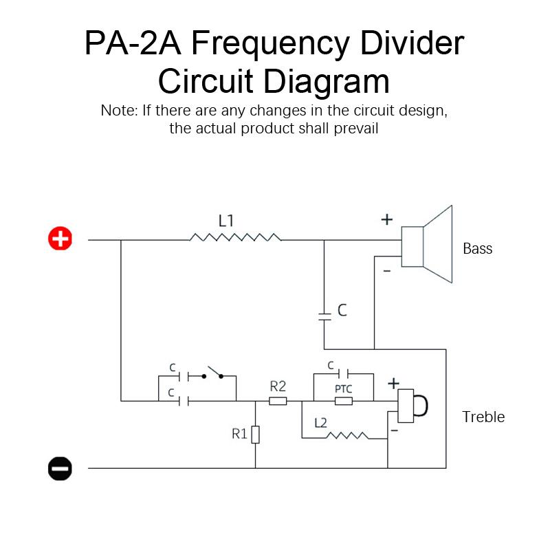 Pa-2A 450 Вт 2-полосный аудиодинамик разделитель частот твитер басовый кроссовер фильтр усилитель для динамиков инструмент для домашнего звука и театра