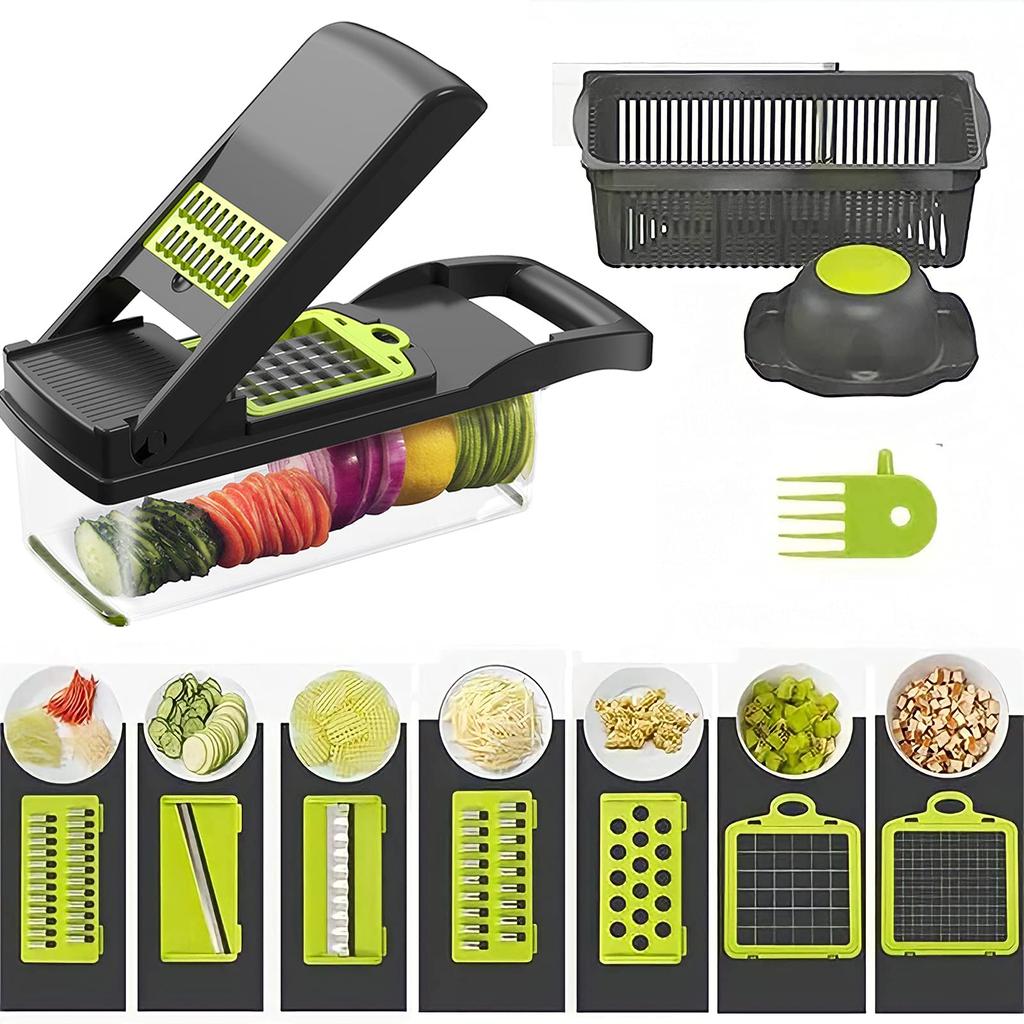 FOOKO Professional Vegetable Slicer with Hand Guard Egg White Separator Kitchen Tool