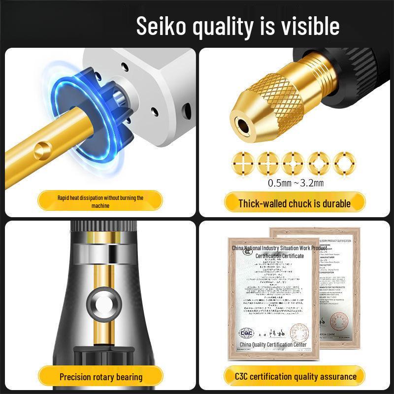 Компактная электрическая кофемолка: Ручная полировка нефрита, гравировка, резьба по дереву, мини-дрель