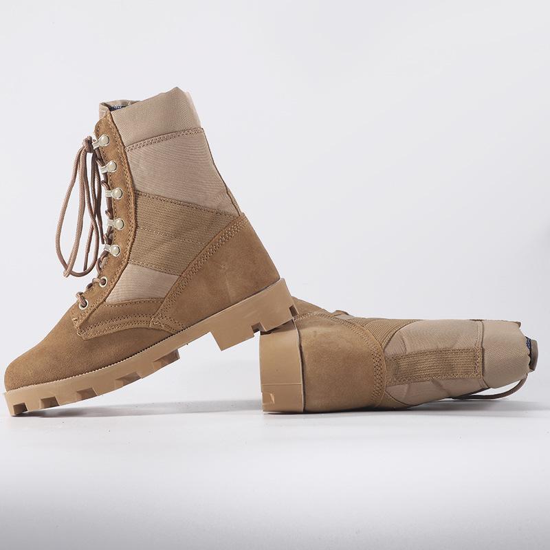 Ботинки для походов на открытом воздухе Panama с застежкой-молнией, высокие амортизирующие подошвы, военные ботинки, тактические ботинки для пустыни H963
