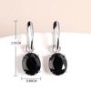 2023 New Black Spinel Earrings Natural Gemstone 925 Sterling Silver Classic Design for Woman Fashion Fine Jewelry