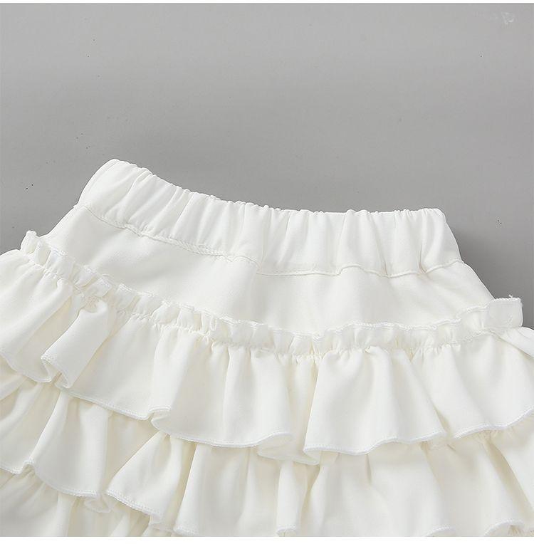 Детская юбка-торт, пышная юбка для девочек, танцевальная юбка, весенне-летняя плиссированная юбка в студенческом стиле