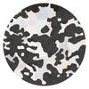 Faux Animal Skin Cowhide Zebra Leopard Print Round Floor Mat