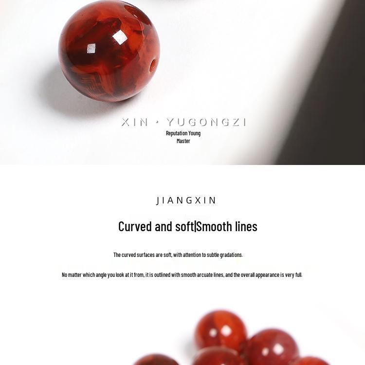 Ляншаньский огненный узор Южный красный агат россыпью для браслетов