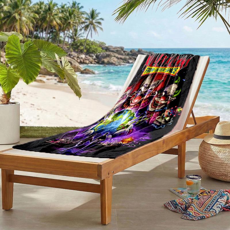 Horror Clown Circus Fashion Beach Towel: Ideal for Summer Adventures Soft, absorbent and quick drying suitable for swimming and bathing
