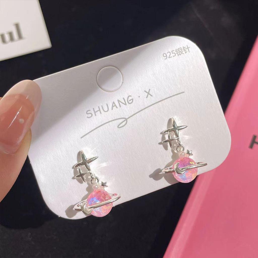 Влюбиться - Серьги-бабочки с розовым цирконом: Высококачественный, легкий, роскошный дизайн для женщин (2025)