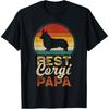 Лучший папа корги, День отца, Папа, Дедушка вельш-корги Футболка