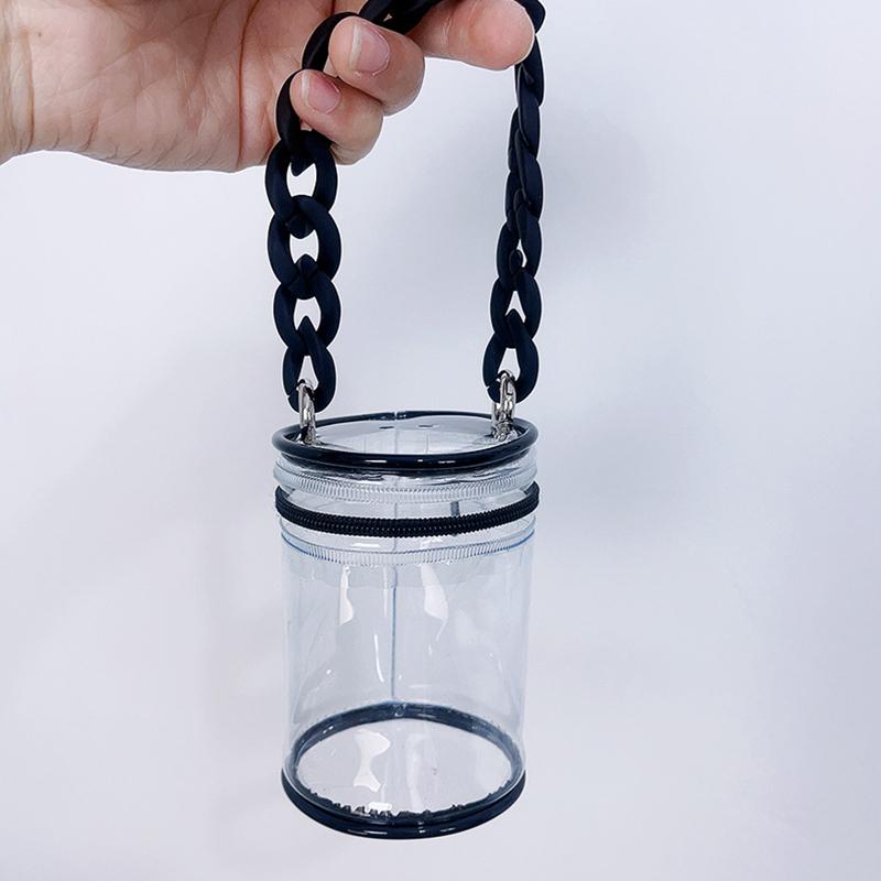 Сумка для кукол ручной работы, глухая коробка, демонстрационная сумка, креативная прозрачная сумка-цилиндр из ПВХ