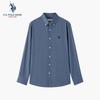 U.S. Polo Assn. Мужская рубашка с длинным рукавом в стиле business casual, не требующая глажки