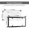 Transparent License Plate Cover And Frames, 2Pack Grey Clear Front And Rear License Plate Holder With Screws & Caps, Unbreakable Car Licence Plate