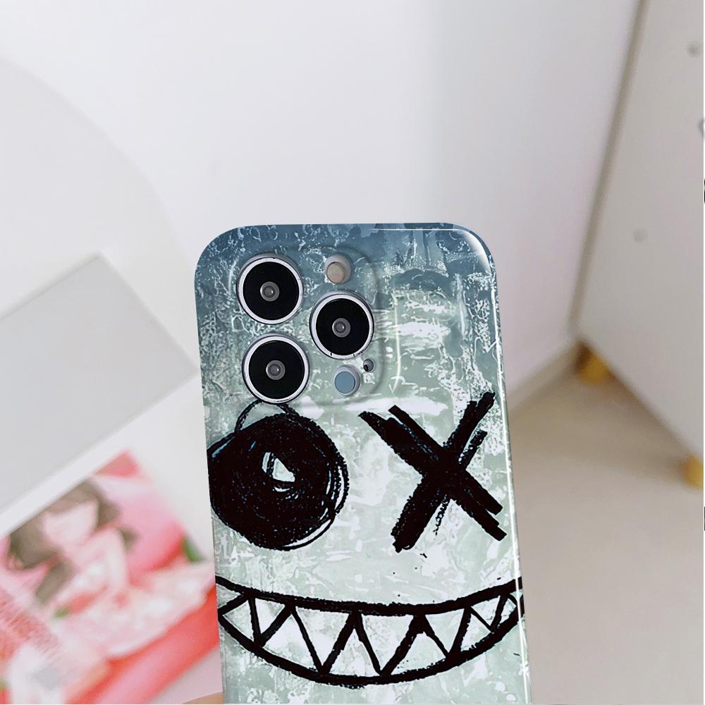 Все включено Чехол для телефона с пленкой Мультяшный модный дизайн Жесткий чехол Полная защита Защитный чехол для камеры для Samsung Xiaomi Poco Redmi Infinix Tecno